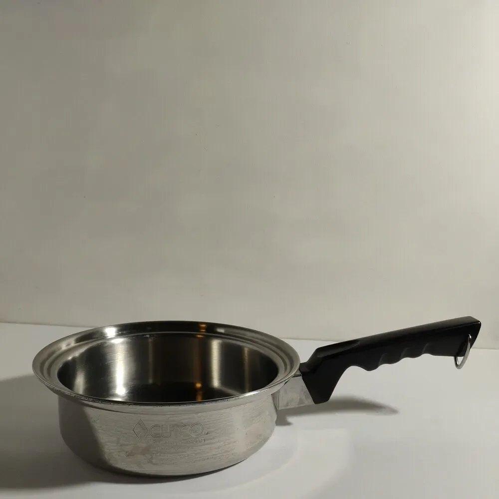 CUTCO 1 Quart Stainless Steel Saucepan 5 Ply Aluminum Core Made in USA. NO LID.